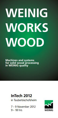 Weinig Factory Open House 2012 brochure